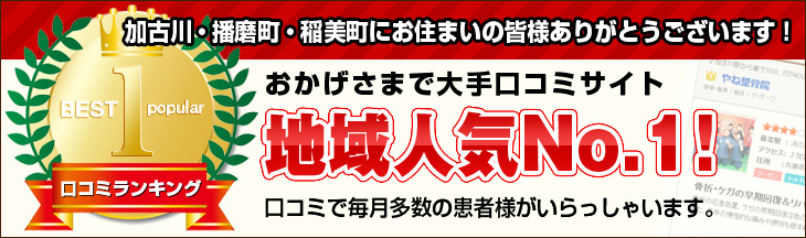 加古川・播磨町・稲美町で地域人気No.1！